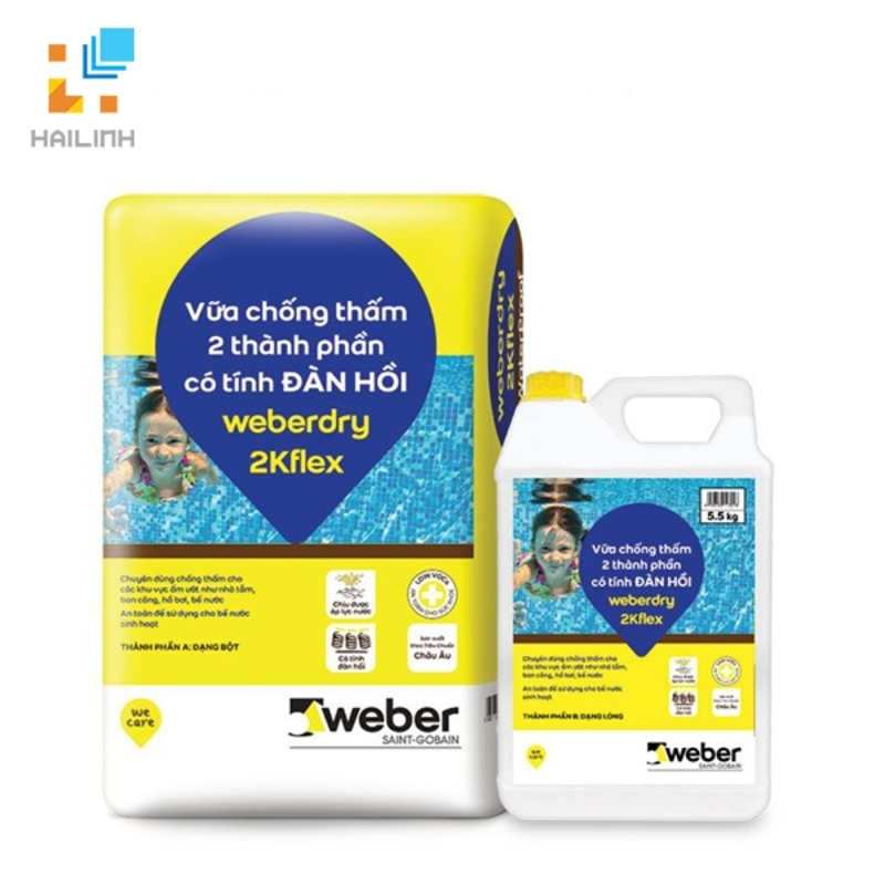 Vữa chống thấm Weber.dry 2Kflex
