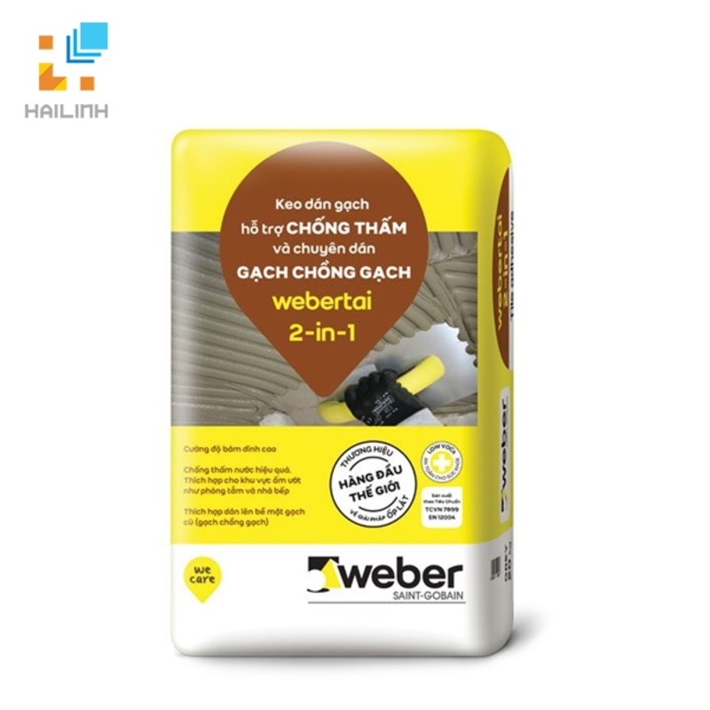 Keo dán gạch Weber.tai 2 in 1 cao cấp