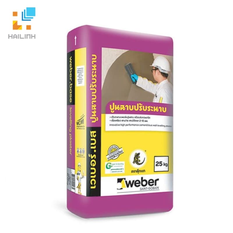 Vữa Weber base levelling plaster