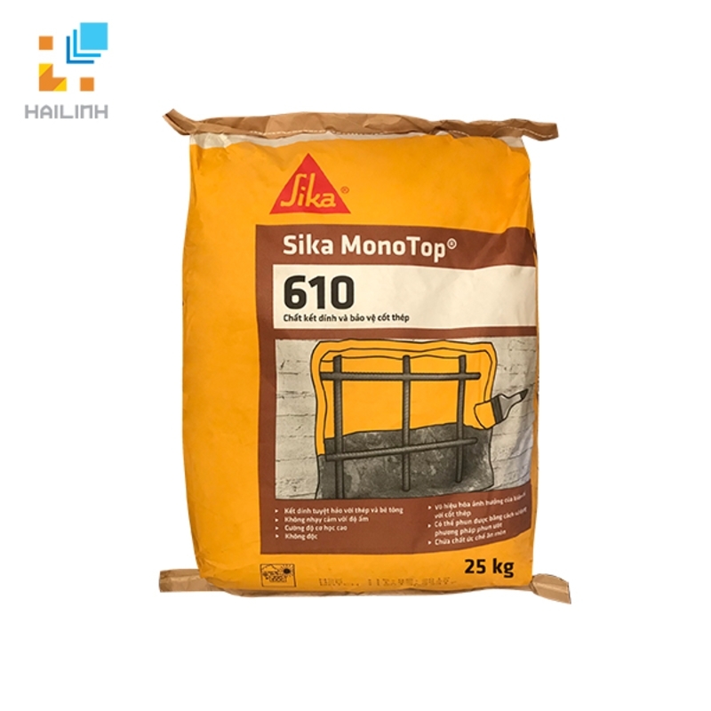Vữa Kết Nối Bảo Vệ Cốt Thép Sika Monotop 610