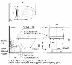 Ảnh Bồn cầu điện tử TOTO MS889CDRW12 2