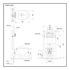 Ảnh Bồn cầu thông minh TOTO CW812RA/WH172A/TC811SJ/MB174P 2