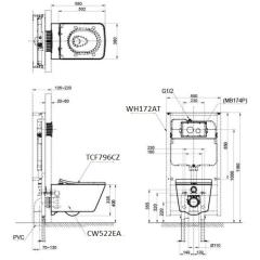 Ảnh Bồn cầu thông minh TOTO CW522EA/TCF796CZ/WH172AT/MB171M 2