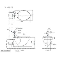 Ảnh Bồn cầu thông minh TOTO CW550#XW/TC393VS#W/HTS153S/TV150NSV6J 2