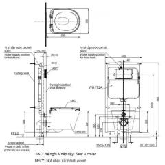 Ảnh Bồn cầu thông minh TOTO CW553/TC384CVK/WH172A/MB170P 2