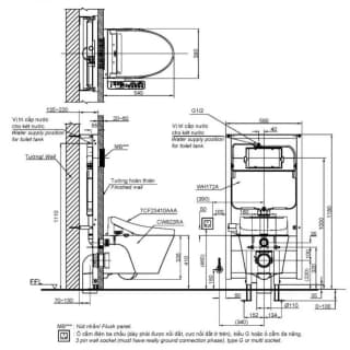 Ảnh Bồn cầu thông minh TOTO CW822RA/TCF23410AAA/WH172A/MB170P 2