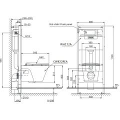 Ảnh Bồn cầu thông minh TOTO CW822REA/TCF23460AAA/WH172AT/TCA465/MB170P 2