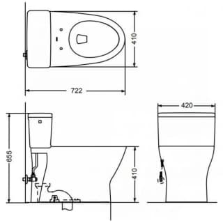 Ảnh Bồn cầu điện tử TOTO MS188VKW23/T53P100VR 2