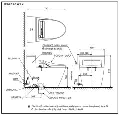 Ảnh Bồn cầu điện tử TOTO MS625DW14 2