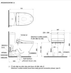 Ảnh Bồn cầu điện tử TOTO MS887CRW12 2