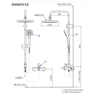 Ảnh Sen cây nóng lạnh TOTO DM907C1S/TTMR302V/DGH104ZR 2