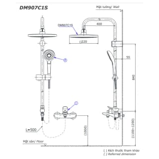 Ảnh Sen cây nóng lạnh TOTO DM907C1S/TTMR302V/TBW07012A 2