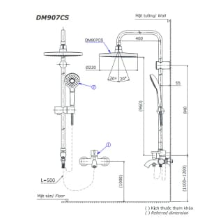 Ảnh Sen cây nóng lạnh TOTO DM907CS/TBS02302V/TBW07009A 2