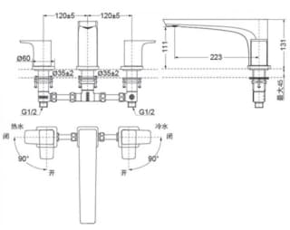 Ảnh Vòi xả bồn tắm TOTO TBG07201B 2