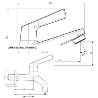 Ảnh Vòi nước gắn tường American Standard WF-T602 2