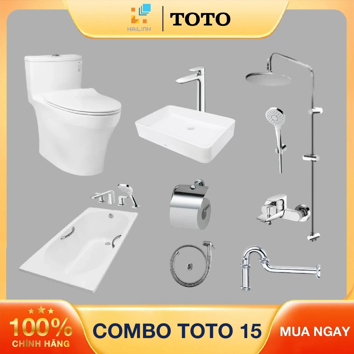 Combo thiết bị vệ sinh TOTO 15