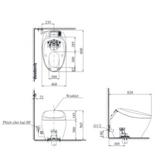 Ảnh Bồn cầu thông minh TOTO CS901KVT/T53P100VR 2