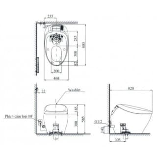 Ảnh Bồn cầu thông minh TOTO CS901VT/T53P100VR 2