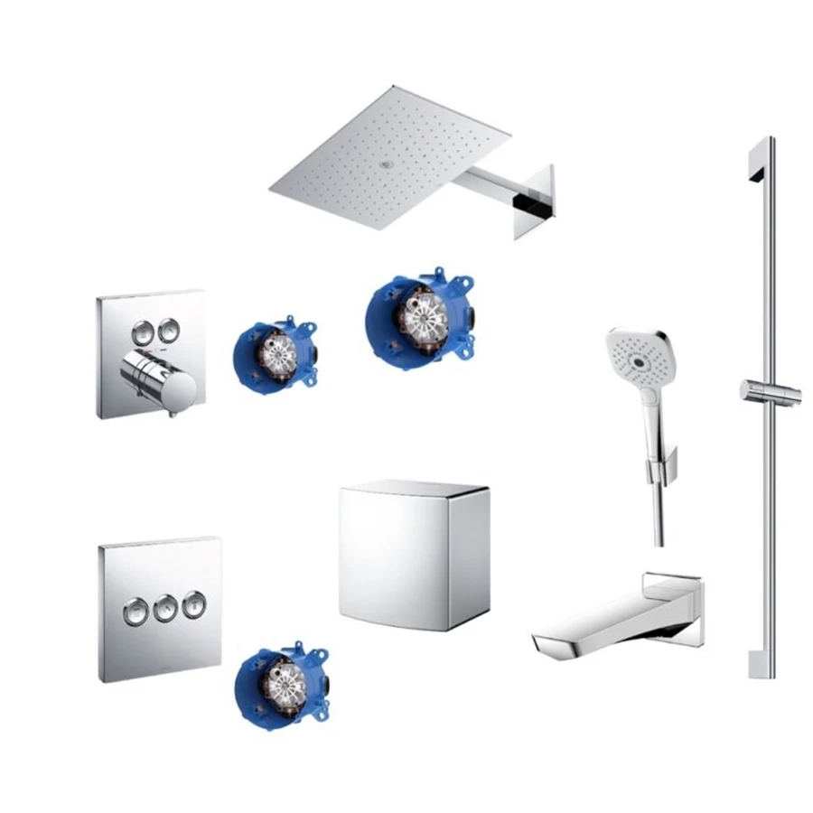 Sen tắm âm tường TOTO TBW08004A/TBN01002B/TBW02006V/TBG07001B/TBW07018A/TBW08009A/TBV02406B/TBN01001B(x2)/TBV02105B