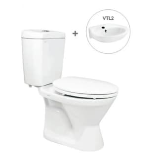 Ảnh Bồn cầu Viglacera VI66 + Chậu VTL2 (hoặc VTL3) 1