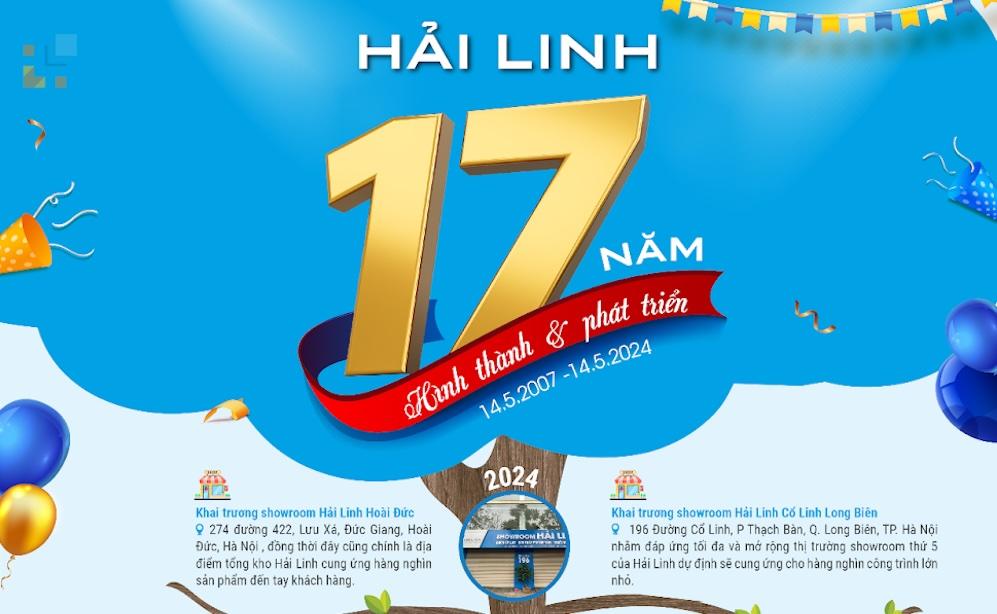 ️CHÚC MỪNG HẢI LINH 17 NĂM THÀNH LẬP (14.05.2007 - 14.05.2024)