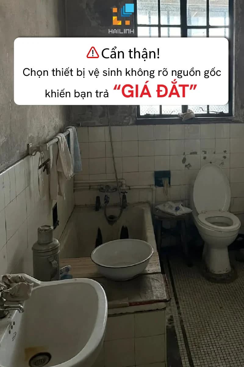 Hậu quả của việc chọn thiết bị vệ sinh không rõ nguồn gốc