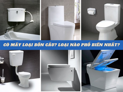 Có mấy loại bồn cầu? loại nào được sử dụng phổ biến nhất hiện nay