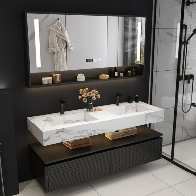 Phòng tắm màu đen – Không gian sang trọng, đẳng cấp vượt thời gian