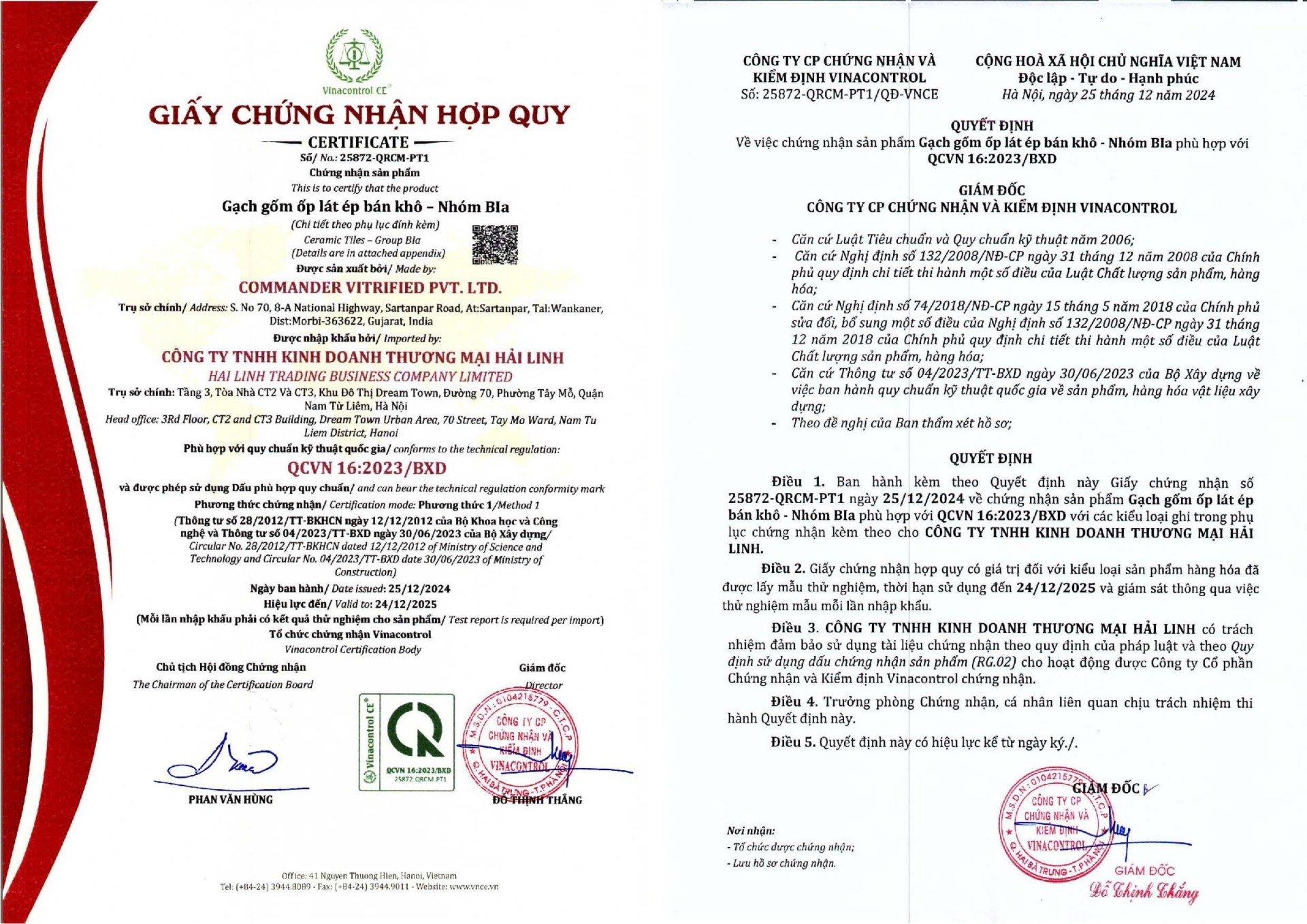 chung nhan hop quy