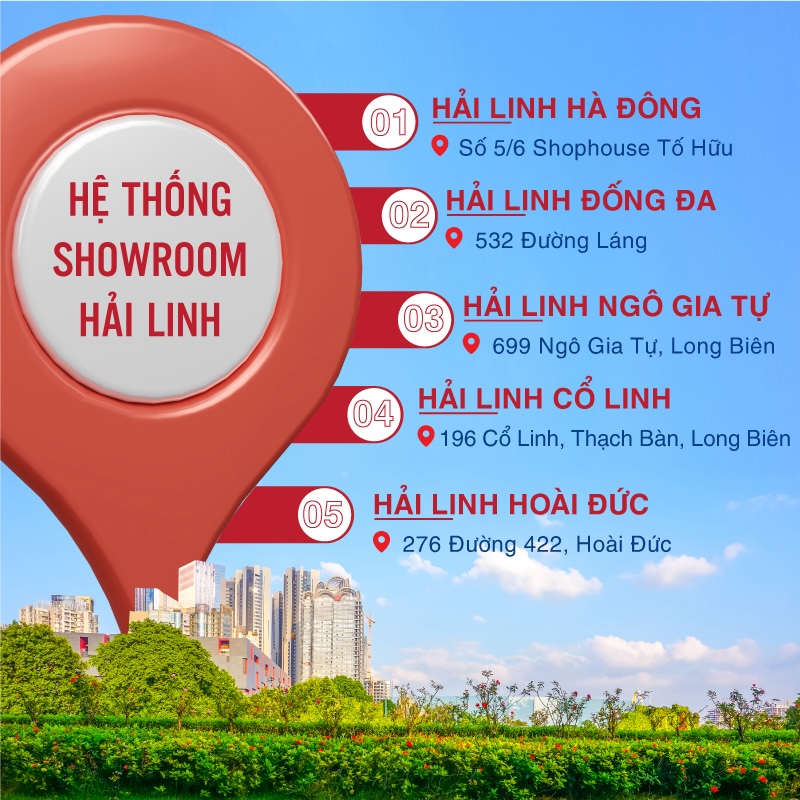 dia chi he thong showroom hai linh