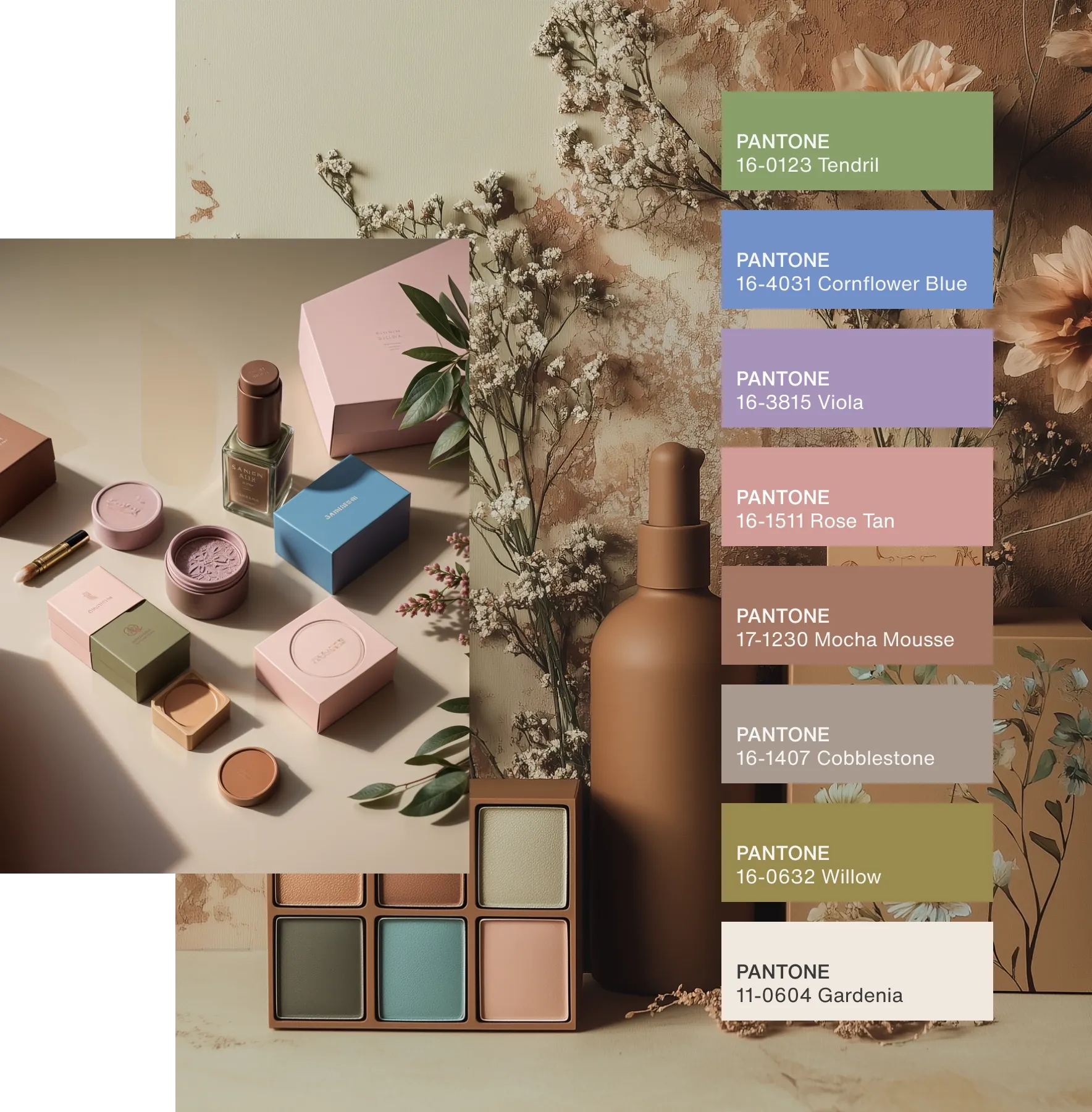 pantone color of the year 2025 landing page harmonies hero floral pathways