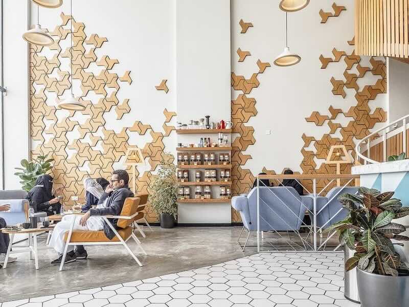 gach bong op lat quan cafe hien dai