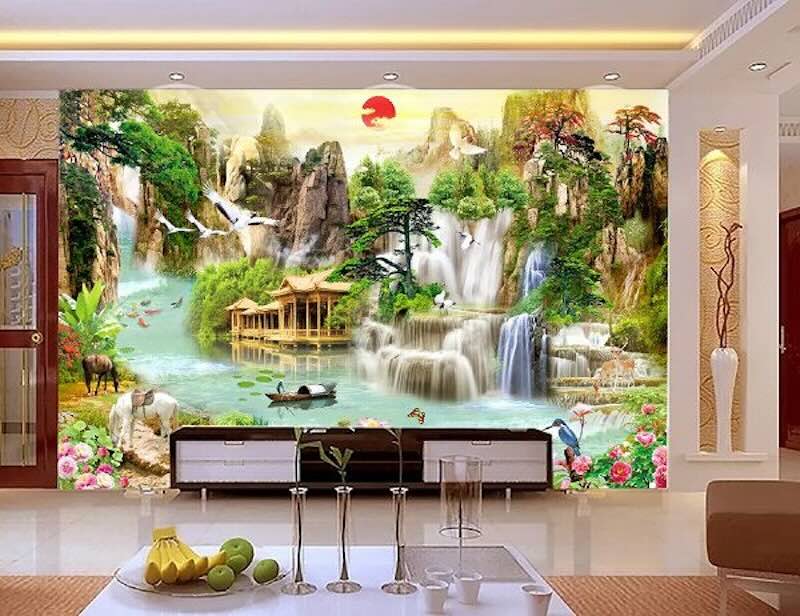 tranh gach 3d phong cach thien nhien