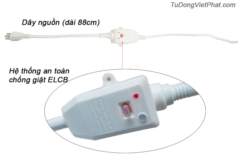 Chong giat ELCB binh nong lanh